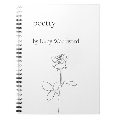 Personalized poetry notebook