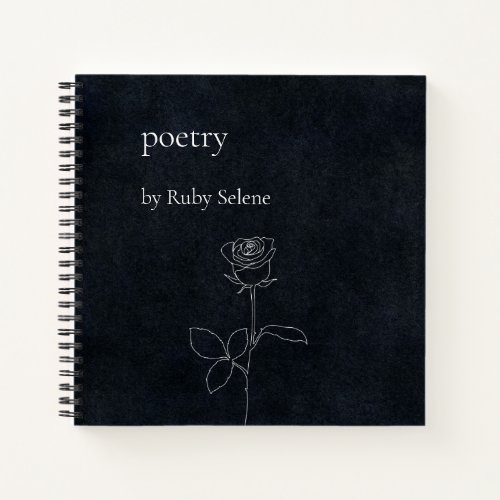 Personalized poetry notebook