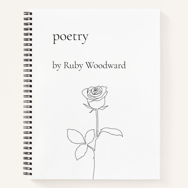 Personalized poetry notebook (Front)