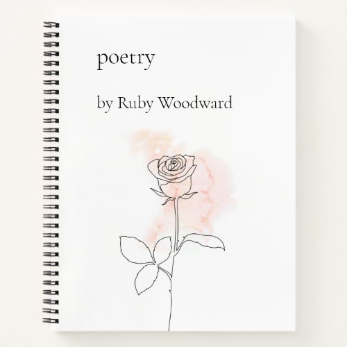 Personalized poetry notebook