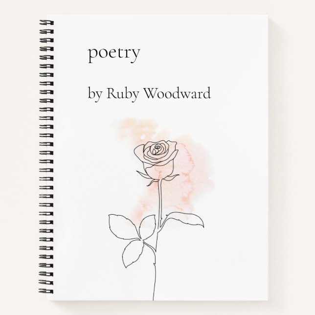 Personalized poetry notebook (Front)