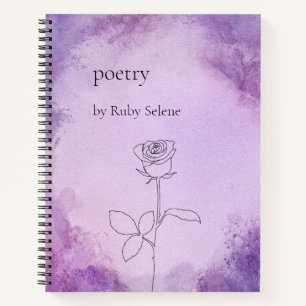 Personalized poetry notebook