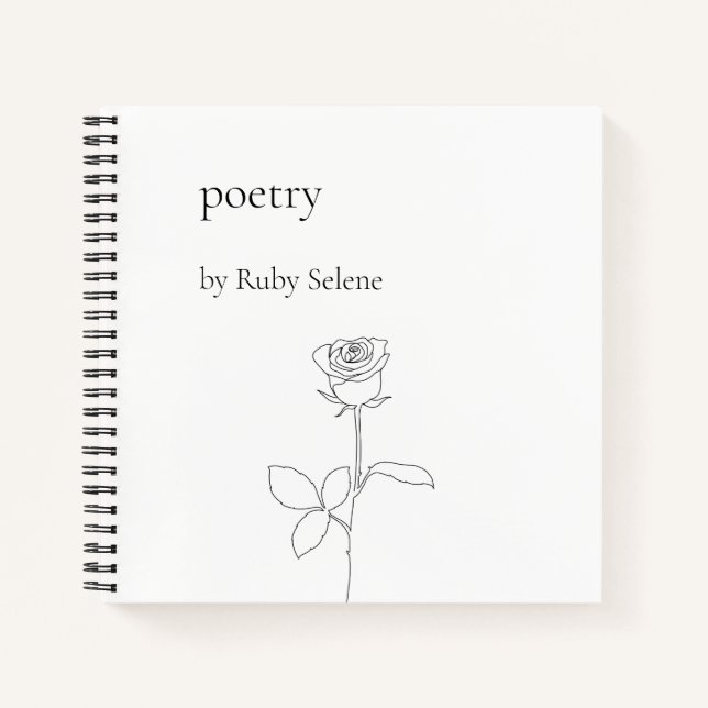 Personalized poetry notebook (Front)
