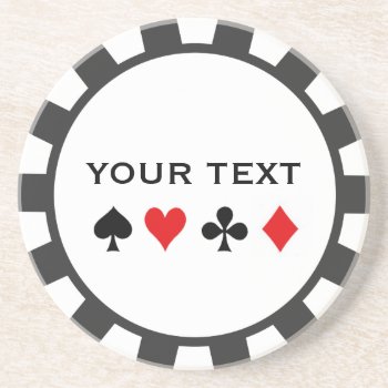 Personalized Poker Chip Coasters by pmcustomgifts at Zazzle