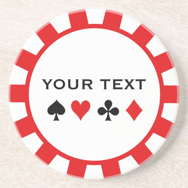 Personalized Poker Chip coasters (Front)