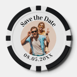 Personalized Poker Chip Save the Dates