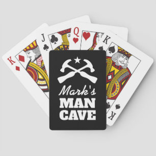 Personalized poker playing cards for guys man cave