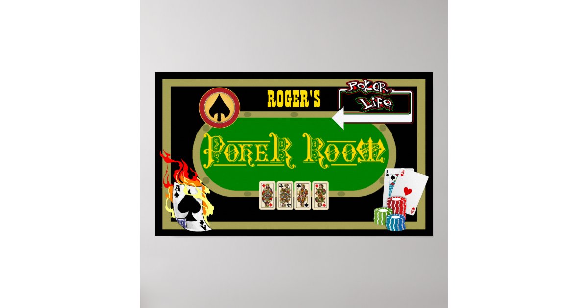 Personalized Poker Room Decor | Zazzle.com