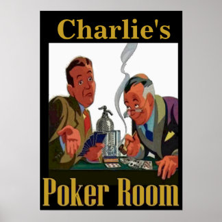 Personalized Poker Room Sign