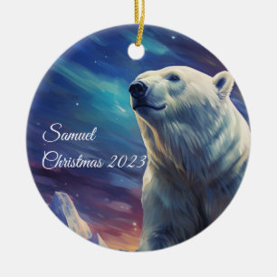 Personalized Polar Bear Ornament