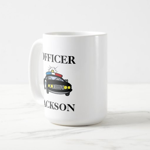 Personalized Police Car Officer Coffee Mug | Zazzle