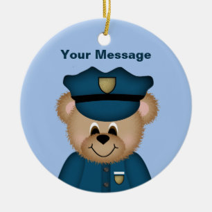 Personalized Police Christmas Ornament