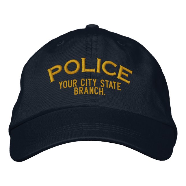 Personalized Police Hat (Front)