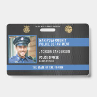 Personalized Police Law Enforcement Employee ID