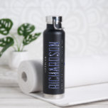Personalized Police Law Enforcement Officer Gifts Water Bottle<br><div class="desc">Personalized Thin Blue Line Flag Police Officer Gifts!</div>