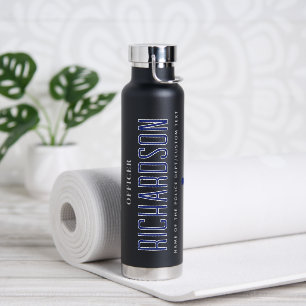 Personalized Police Law Enforcement Officer Gifts Water Bottle