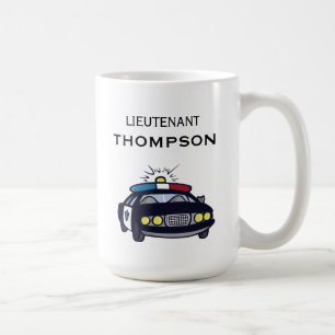 Personalized Police Lieutenant Coffee Mug