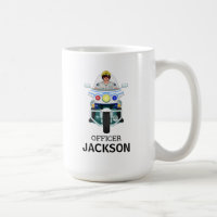 Personalized Police Motorcycle Officer Coffee Mug