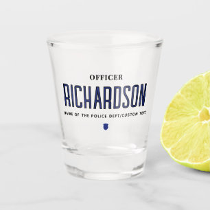 Personalized Police Officer Law Enforcement Gifts Shot Glass