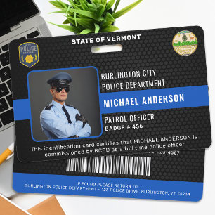 Personalized Police Officer Law Enforcement ID Badge