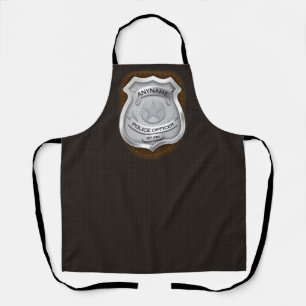 Personalized Police Officer Sheriff Cop NAME Badge Apron