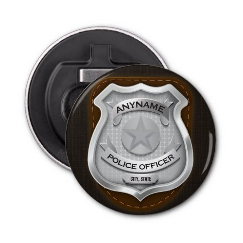 Personalized Police Officer Sheriff Cop NAME Badge Bottle Opener