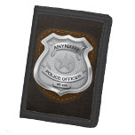 Personalized Police Officer Sheriff Cop NAME Badge Trifold Wallet<br><div class="desc">Personalized NAME Police Officer Sheriff Cop Badge Design with textured background.  - Customize with your Name or Custom text! ♥ Highway Patrolman</div>