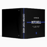 Personalized Police Officer Thin Blue Line