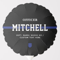 Personalized Police Officer Thin Blue Line