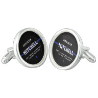 Personalized Police Officer Thin Blue Line