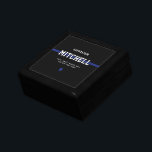 Personalized Police Officer Thin Blue Line Gift Box<br><div class="desc">Personalized Thin Blue Line Police Officer Gifts</div>
