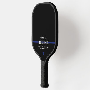 Personalized Police Officer Thin Blue Line Pickleball Paddle