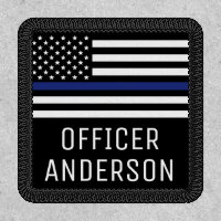 Personalized Police Officer Thin Blue Line Police