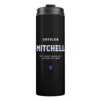 Personalized Police Officer Thin Blue Line