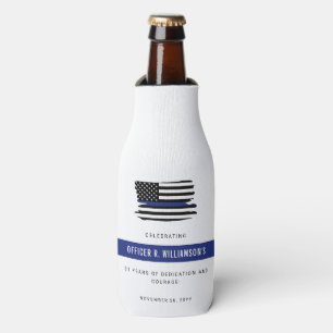 Personalized Police Retirement Celebration Bottle Cooler