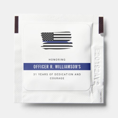 Personalized Police Retirement Celebration Hand Sanitizer Packet