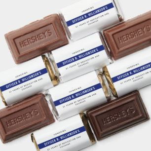 Personalized Police Retirement Celebration Hershey's Miniatures