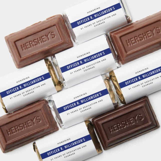 Personalized Police Retirement Celebration Hershey's Miniatures (Assorted)
