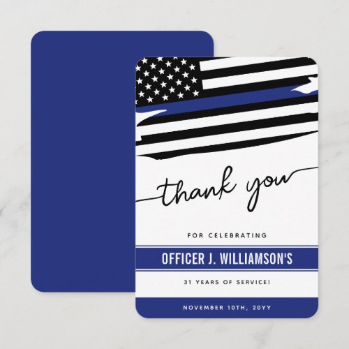 Personalized Police Retirement Celebration