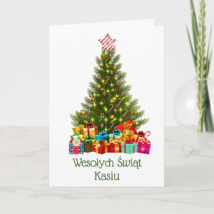 Personalized Polish Christmas Card