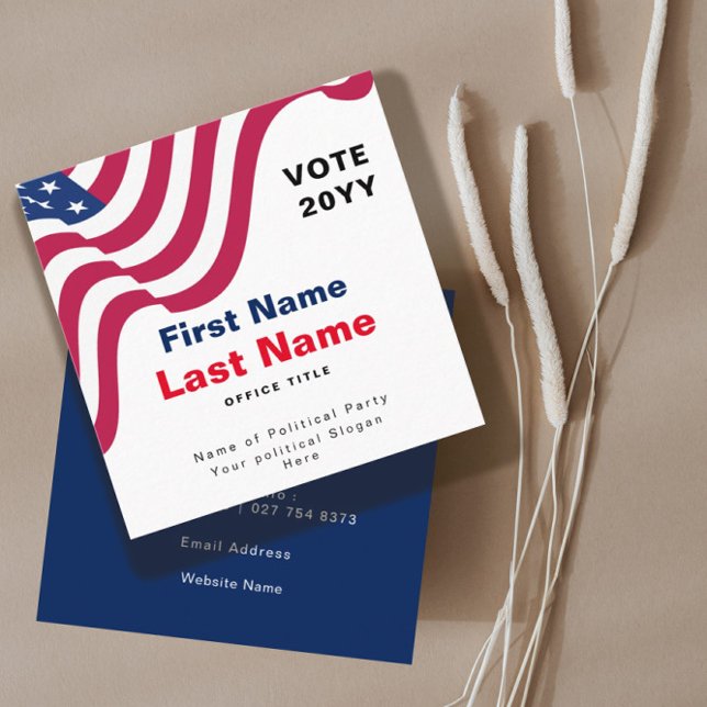 Personalized Political Campaign Business Card (Creator Uploaded)