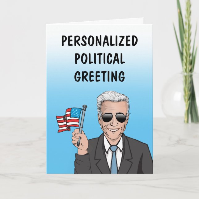 Personalized Political Greeting Card (Front)