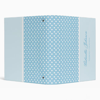 Personalized Polka Dot Binder