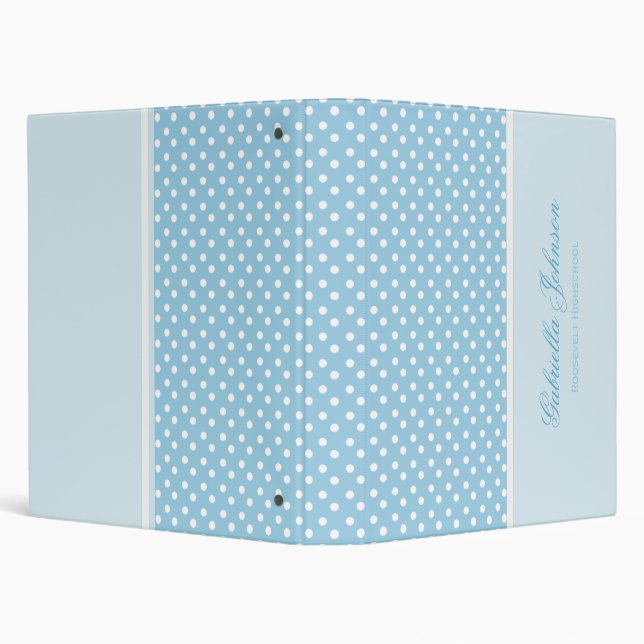 Personalized Polka Dot Binder (Background)