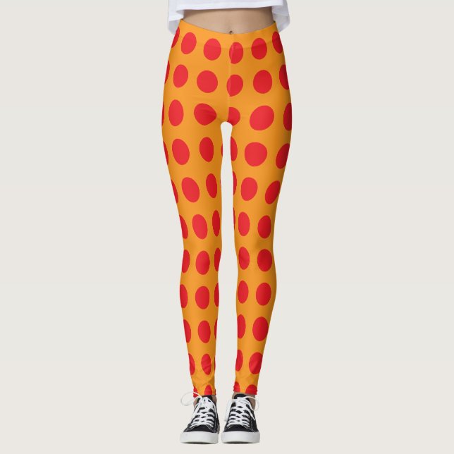Personalized Polka Dot Leggings (Front)