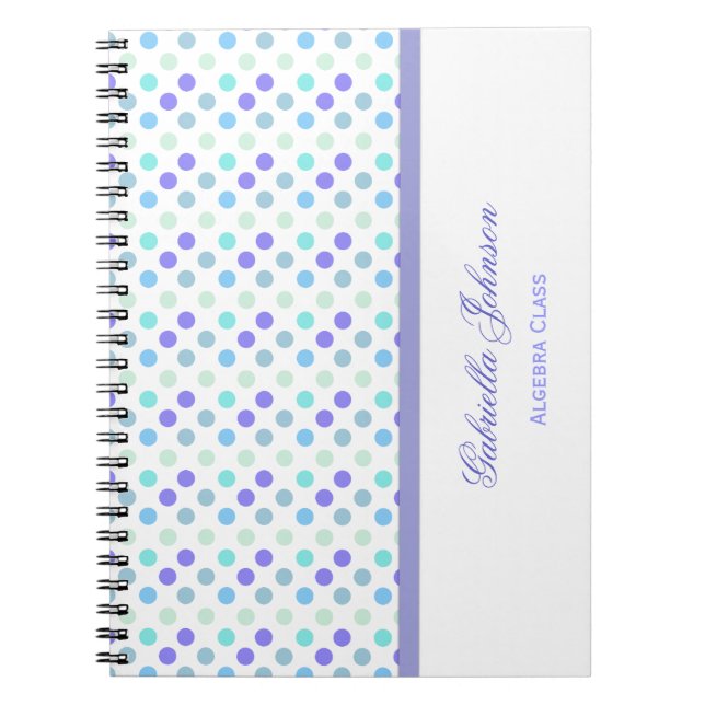 Personalized: Polka Dot Notebook (Front)