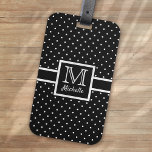 Personalized Polka Dot Spotty Monogram Luggage Tag<br><div class="desc">This fun design can be personalized with a name and initial for a one-of-a-kind gift</div>