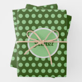 Dots Sage Green Wrapping Paper Sheets