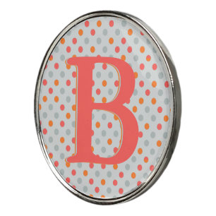Personalized Polka dots Golf Ball Marker