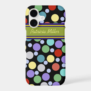 personalized polka dots pattern iPhone 17 case